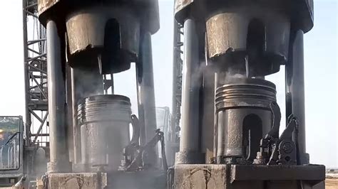 Pounding Pile Drive .